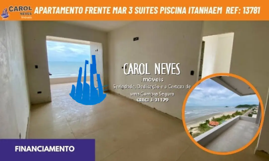 Apartamento com 3 quartos à venda, 111m2 em Centro, Itanhaem - SP - imagem 1 Foto 1 de Apartamento com 3 quartos à venda, 111m2 em Centro, Itanhaem - SP