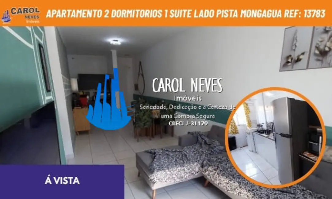Foto 1 de Apartamento com 2 quartos à venda em Mongagua - SP