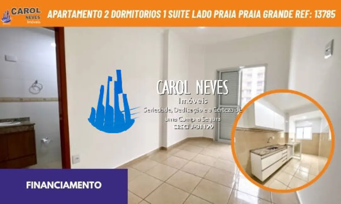 Foto 1 de Apartamento com 2 quartos à venda, 71m2 em Canto do Forte, Praia Grande - SP