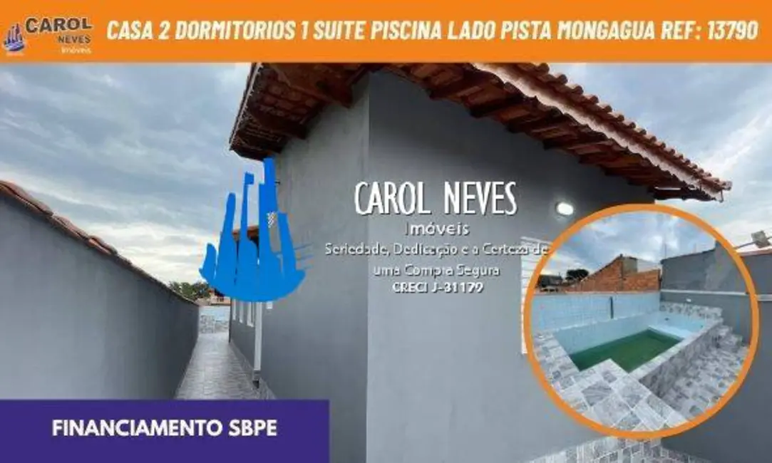 Foto 1 de Casa com 2 quartos à venda, 74m2 em Mongagua - SP