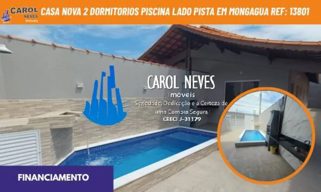 Foto 1 de Casa com 2 quartos à venda, 68m2 em Mongagua - SP