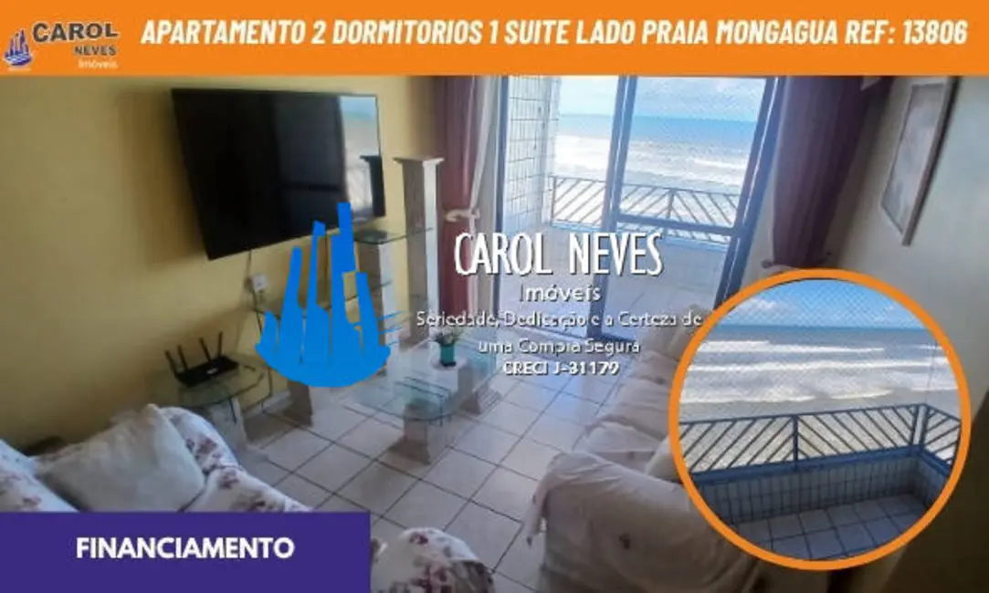 Foto 1 de Apartamento com 2 quartos à venda, 90m2 em Centro, Mongagua - SP