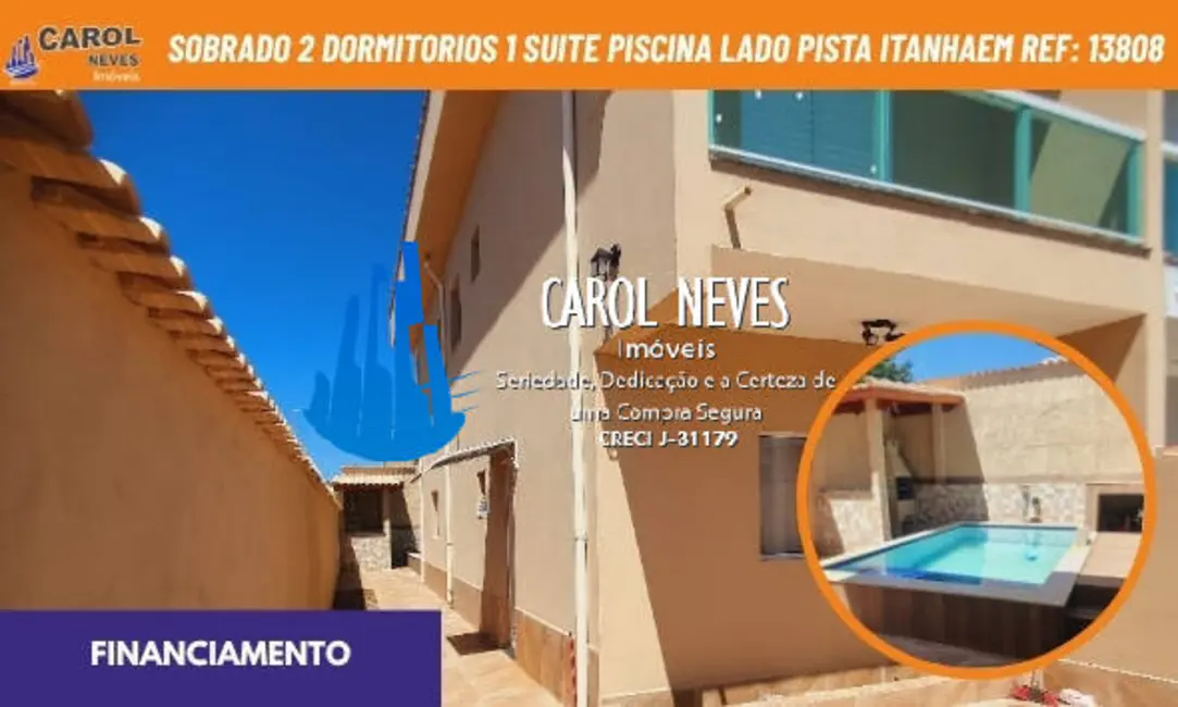 Foto 1 de Sobrado com 2 quartos à venda, 115m2 em Itanhaem - SP