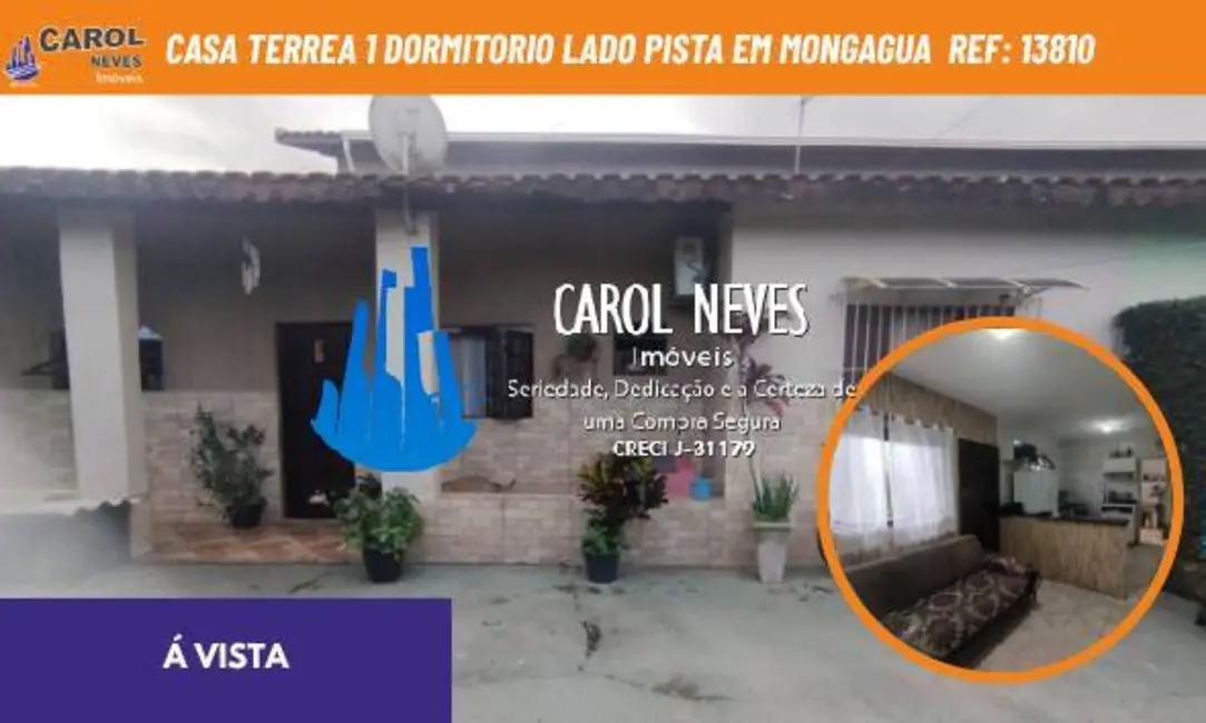 Foto 1 de Casa com 1 quarto à venda, 51m2 em Mongagua - SP
