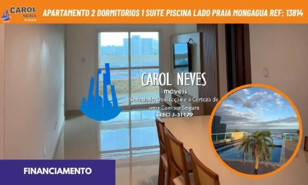 Foto 1 de Apartamento com 2 quartos à venda, 82m2 em Centro, Mongagua - SP