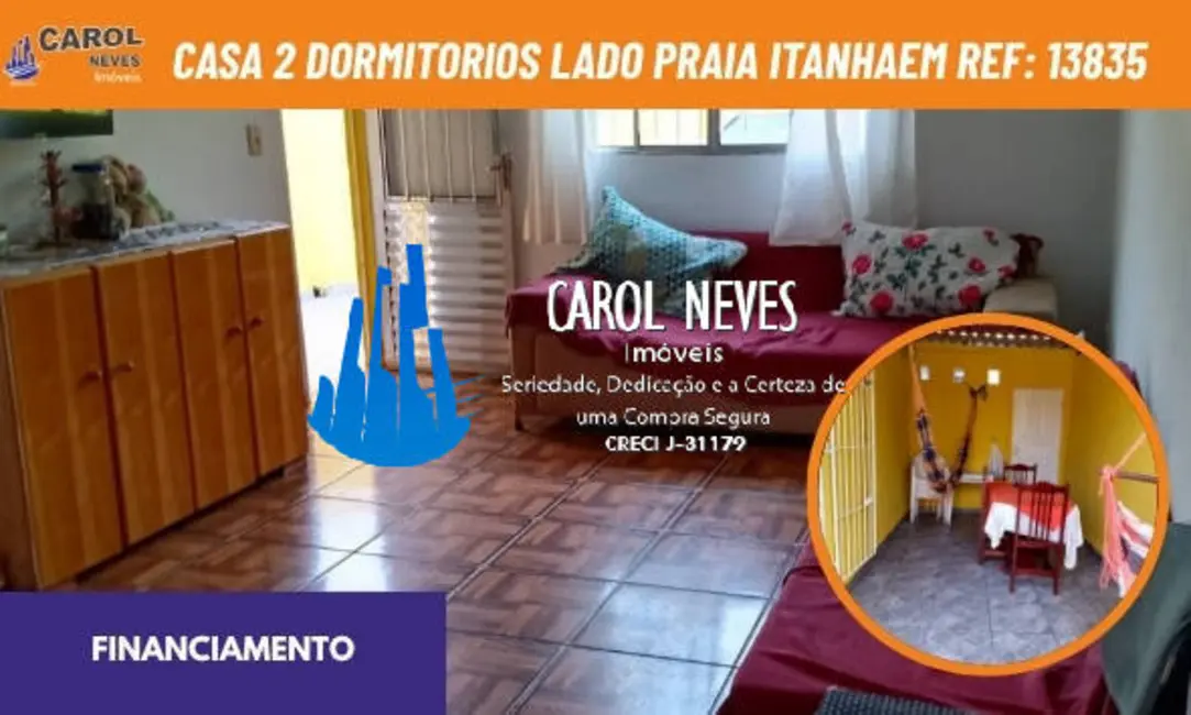 Foto 1 de Casa com 2 quartos à venda, 49m2 em Itanhaem - SP