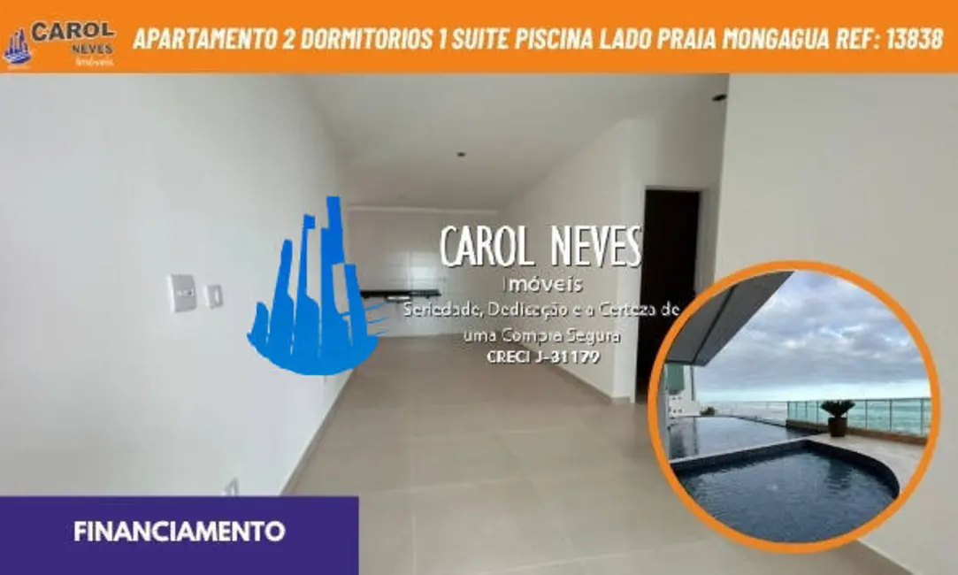Foto 1 de Apartamento com 2 quartos à venda, 82m2 em Centro, Mongagua - SP