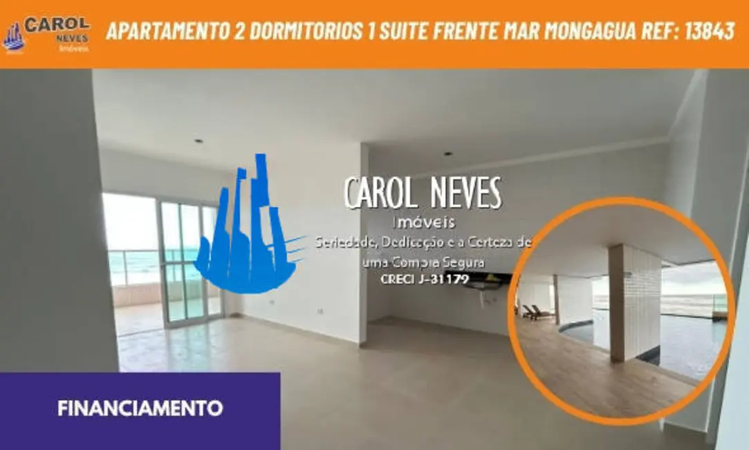 Foto 1 de Apartamento com 2 quartos à venda, 82m2 em Centro, Mongagua - SP