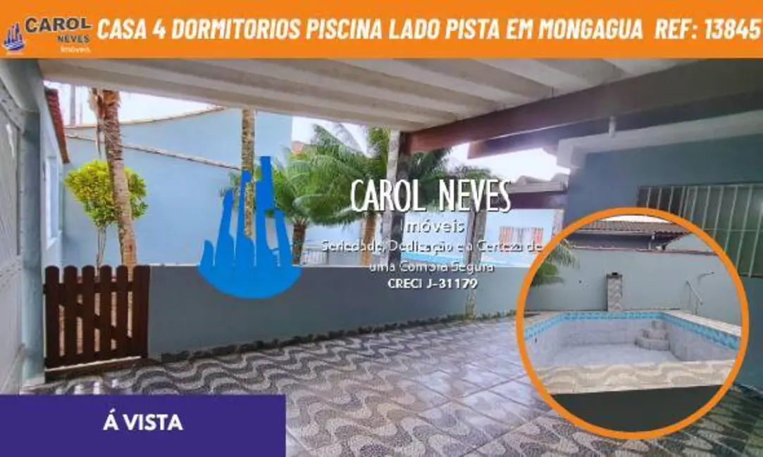 Foto 1 de Casa com 4 quartos à venda, 124m2 em Agenor de Campos, Mongagua - SP