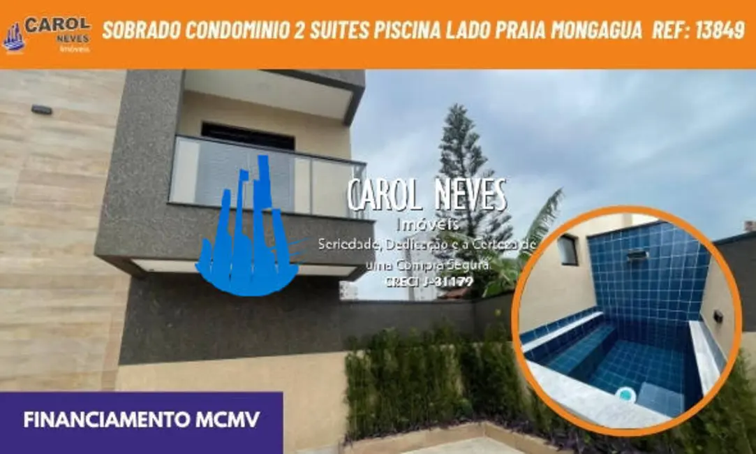 Foto 1 de Casa com 2 quartos à venda, 90m2 em Mongagua - SP