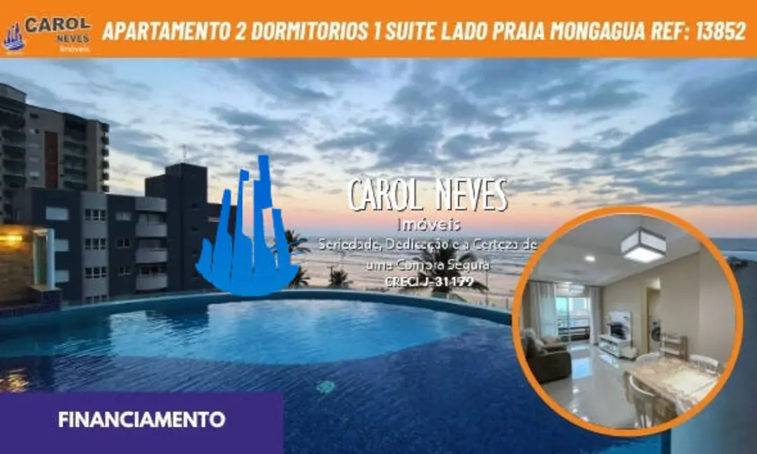 Foto 1 de Apartamento com 2 quartos à venda, 76m2 em Centro, Mongagua - SP