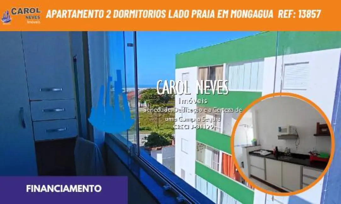 Foto 1 de Apartamento com 2 quartos à venda, 55m2 em Mongagua - SP