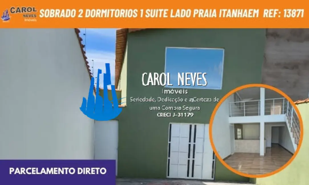 Foto 1 de Sobrado com 2 quartos à venda em Itanhaem - SP