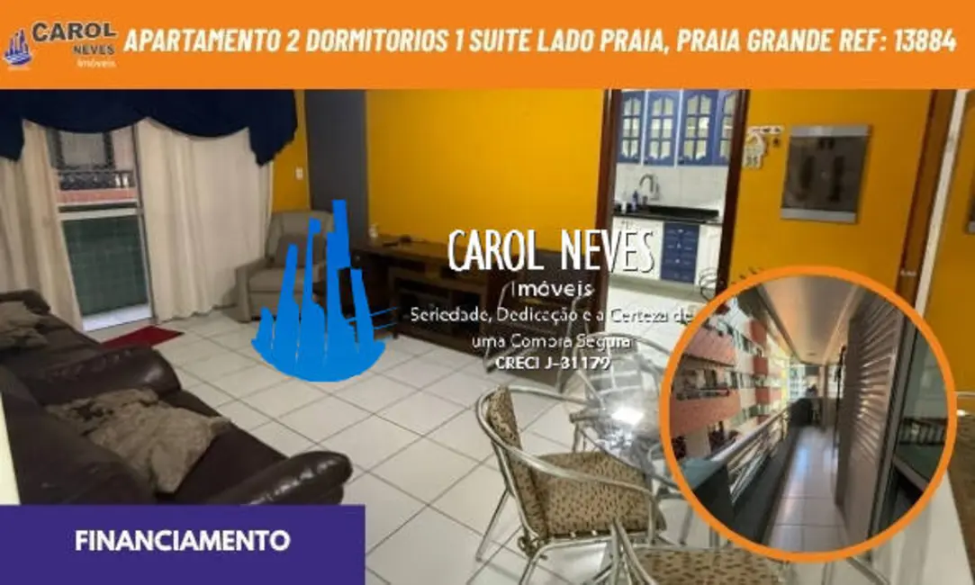 Foto 1 de Apartamento com 2 quartos à venda, 92m2 em Canto do Forte, Praia Grande - SP