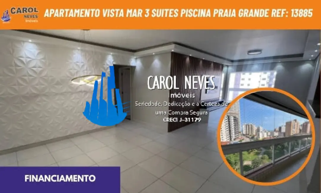 Apartamento com 3 quartos à venda, 154m2 em Guilhermina, Praia Grande - SP - imagem 1 Foto 1 de Apartamento com 3 quartos à venda, 154m2 em Guilhermina, Praia Grande - SP