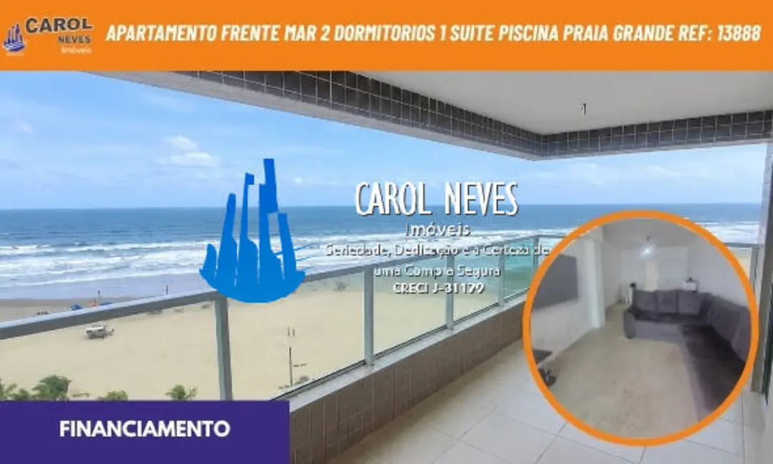 Foto 1 de Apartamento com 2 quartos à venda, 106m2 em Guilhermina, Praia Grande - SP