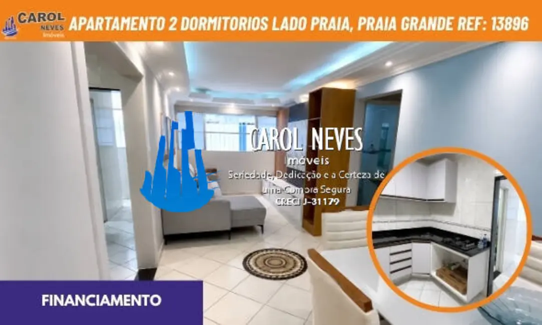 Apartamento com 2 quartos à venda, 82m2 em Guilhermina, Praia Grande - SP - imagem 1 Foto 1 de Apartamento com 2 quartos à venda, 82m2 em Guilhermina, Praia Grande - SP