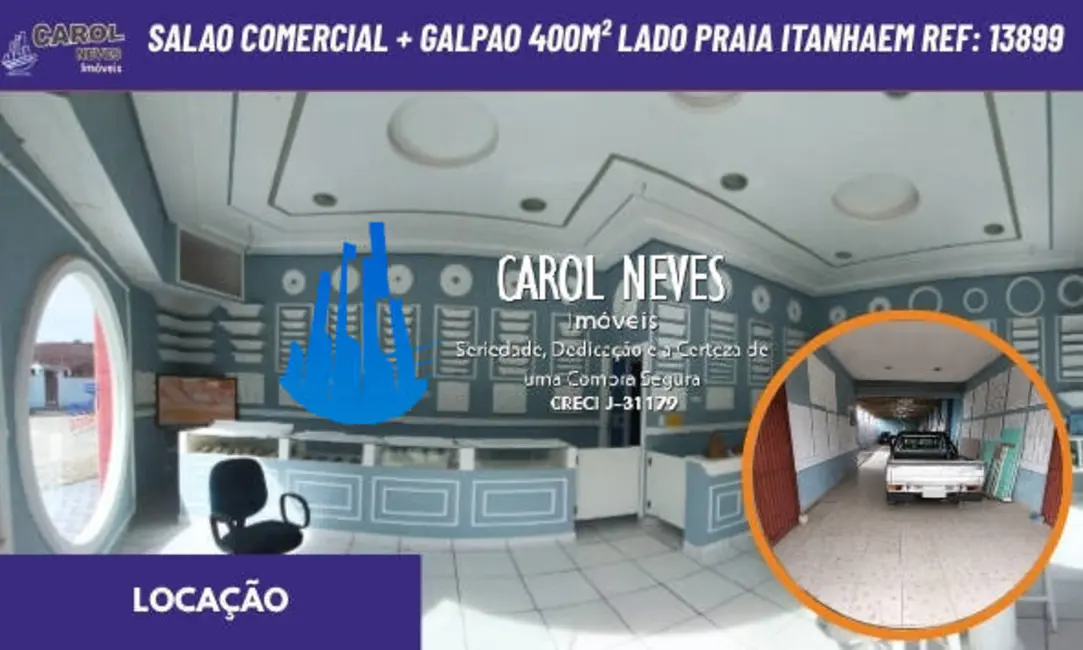 Foto 1 de Sala Comercial para alugar, 400m2 em Itanhaem, SP