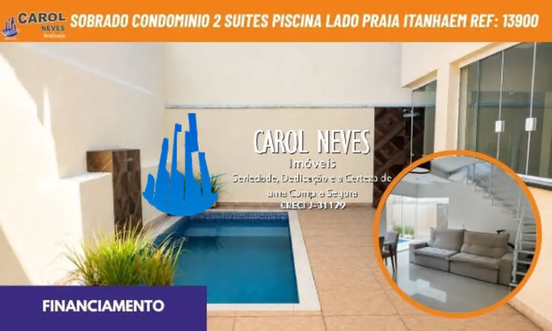 Foto 1 de Casa com 2 quartos à venda, 78m2 em Itanhaem - SP
