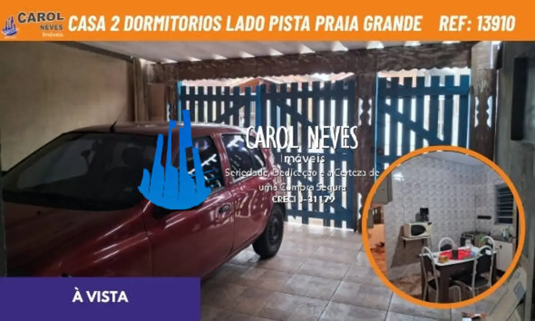 Casa com 2 quartos à venda, 92m2 em Princesa, Praia Grande - SP - imagem 1 Foto 1 de Casa com 2 quartos à venda, 92m2 em Princesa, Praia Grande - SP
