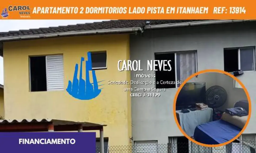 Foto 1 de Apartamento com 2 quartos à venda, 47m2 em Itanhaem - SP
