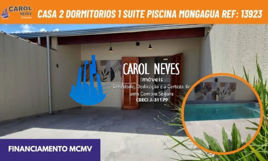 Foto 1 de Casa com 2 quartos à venda, 90m2 em Mongagua - SP