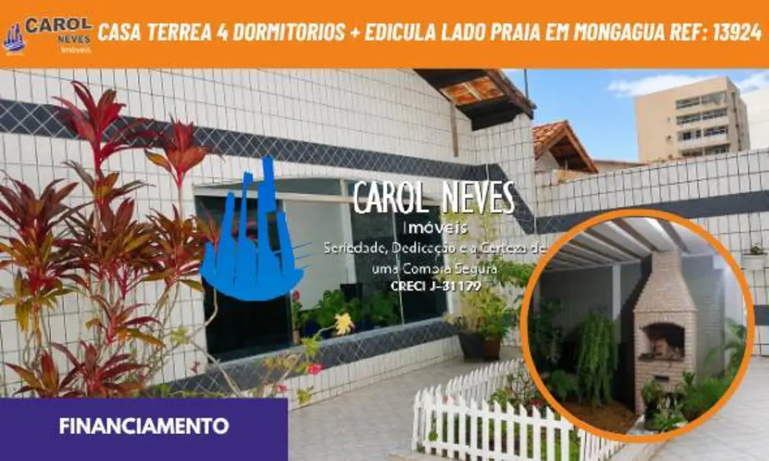 Foto 1 de Casa com 4 quartos à venda, 274m2 em Mongagua - SP