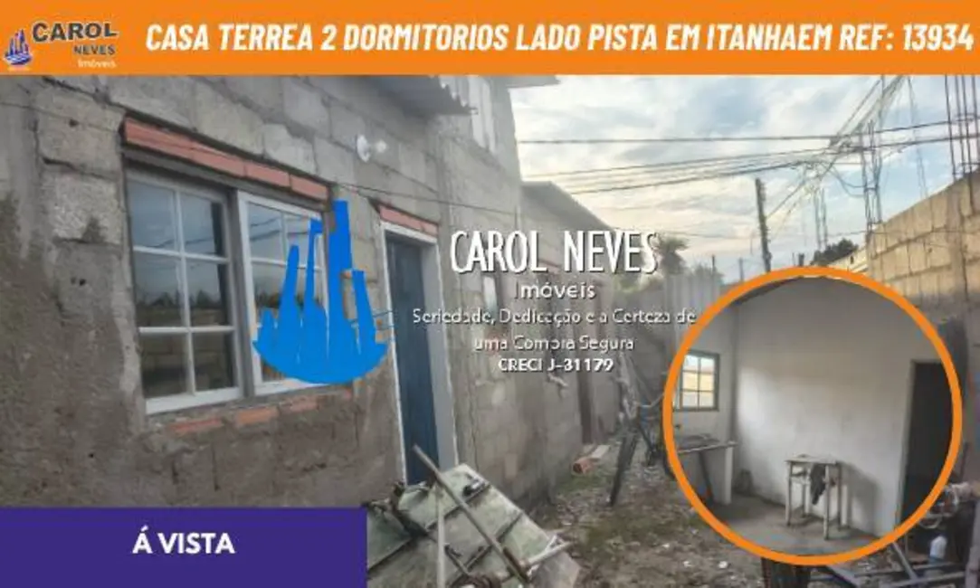 Foto 1 de Casa com 2 quartos à venda, 60m2 em Itanhaem - SP