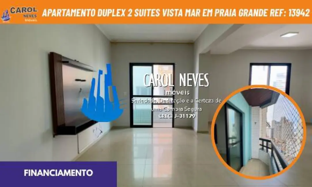 Foto 1 de Apartamento com 2 quartos à venda, 120m2 em Guilhermina, Praia Grande - SP