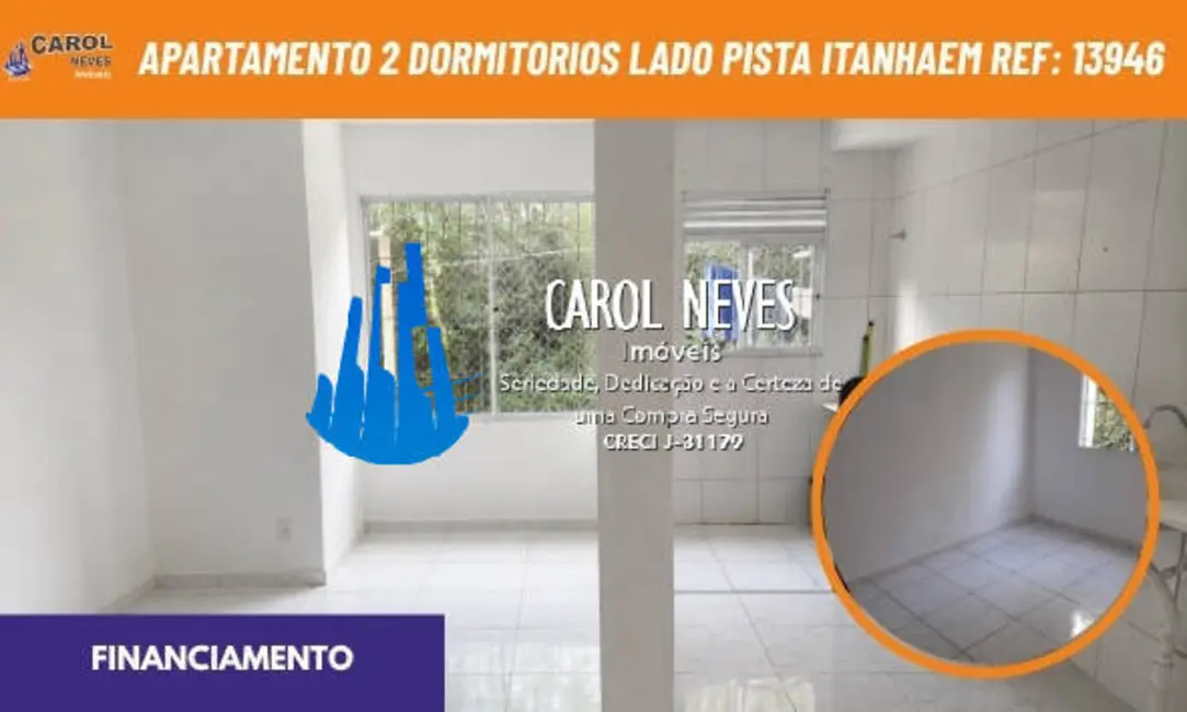 Foto 1 de Apartamento com 2 quartos à venda, 56m2 em Itanhaem - SP
