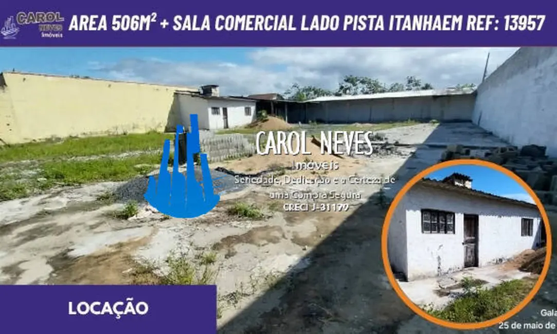Foto 1 de Sala Comercial para alugar, 506m2 em Itanhaem - SP
