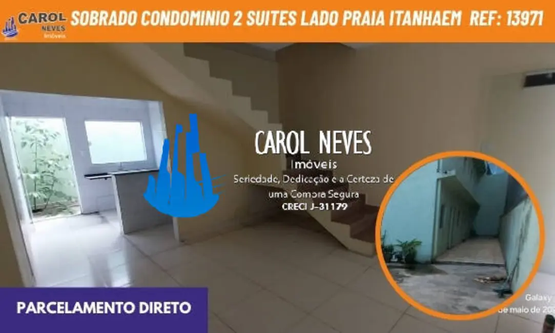 Foto 1 de Casa com 2 quartos à venda, 64m2 em Itanhaem - SP