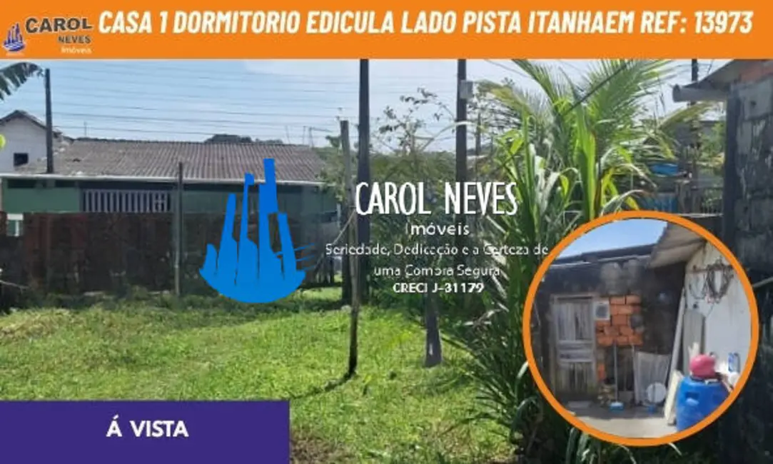 Foto 1 de Casa com 1 quarto à venda em Itanhaem - SP