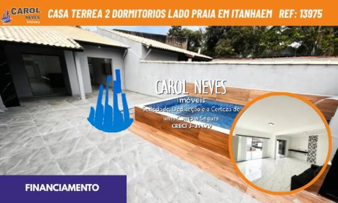 Foto 1 de Casa com 2 quartos à venda, 80m2 em Itanhaem - SP
