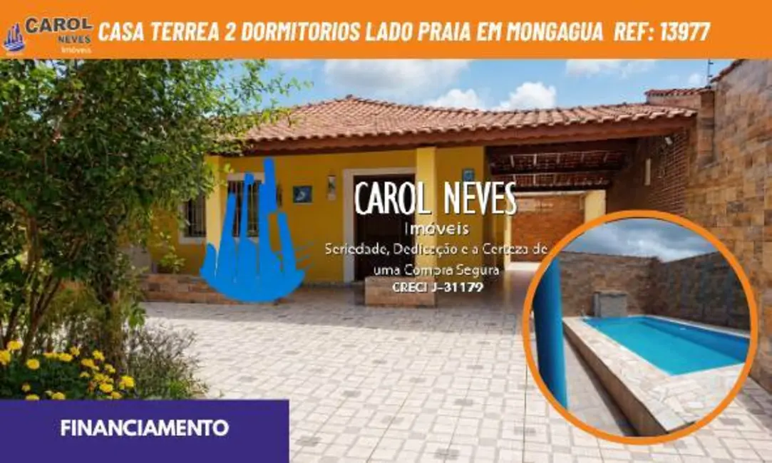 Foto 1 de Casa com 2 quartos à venda, 210m2 em Mongagua - SP