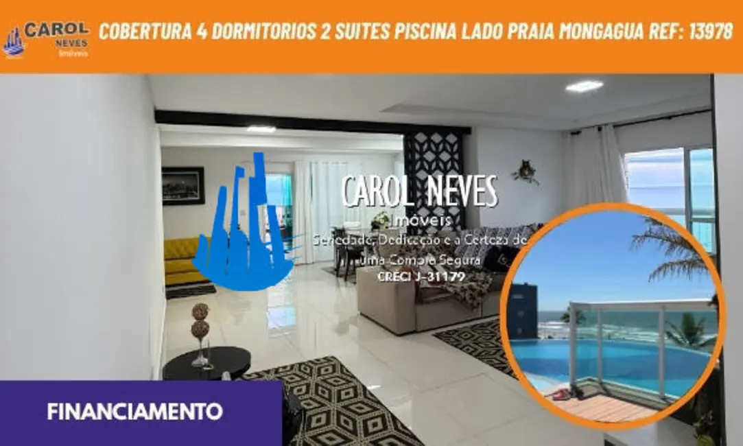 Cobertura com 4 quartos à venda, 280m2 em Centro, Mongagua - SP - imagem 1 Foto 1 de Cobertura com 4 quartos à venda, 280m2 em Centro, Mongagua - SP