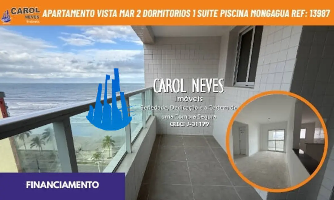 Foto 1 de Apartamento com 2 quartos à venda, 71m2 em Mongagua - SP