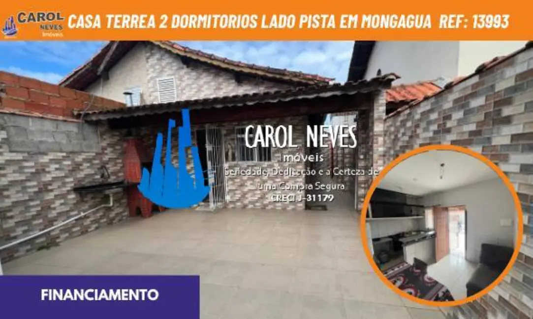 Foto 1 de Casa com 2 quartos à venda em Mongagua - SP