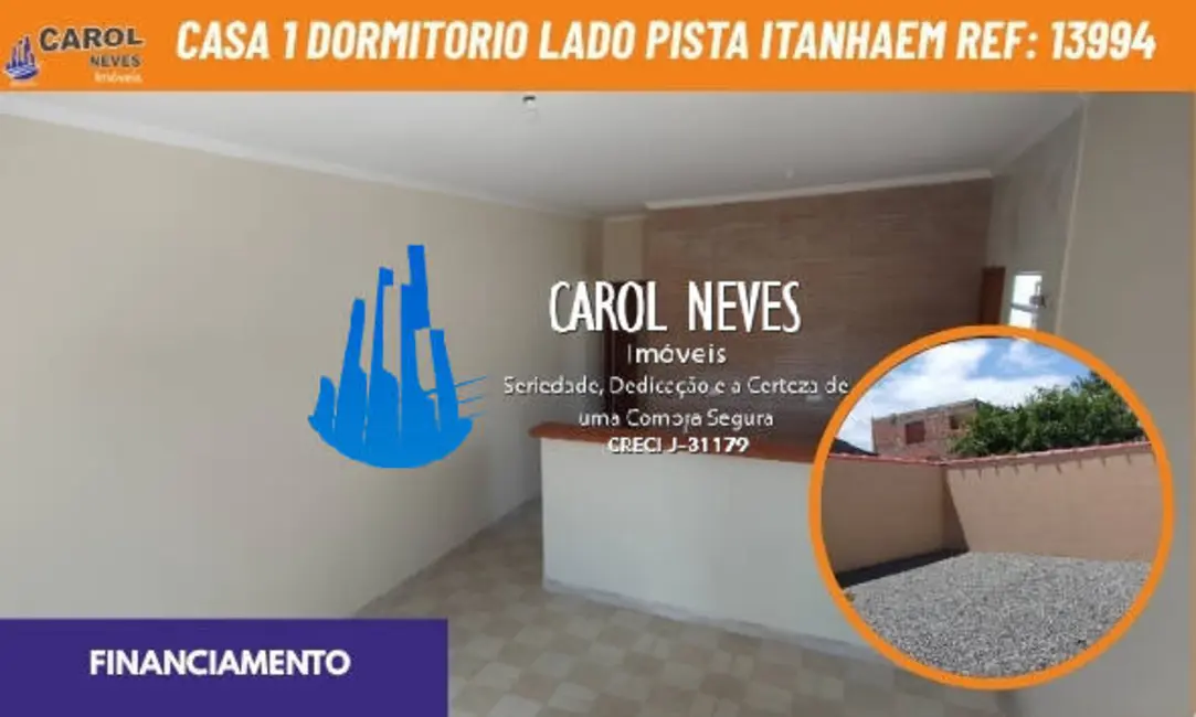 Foto 1 de Casa com 1 quarto à venda, 47m2 em Itanhaem - SP