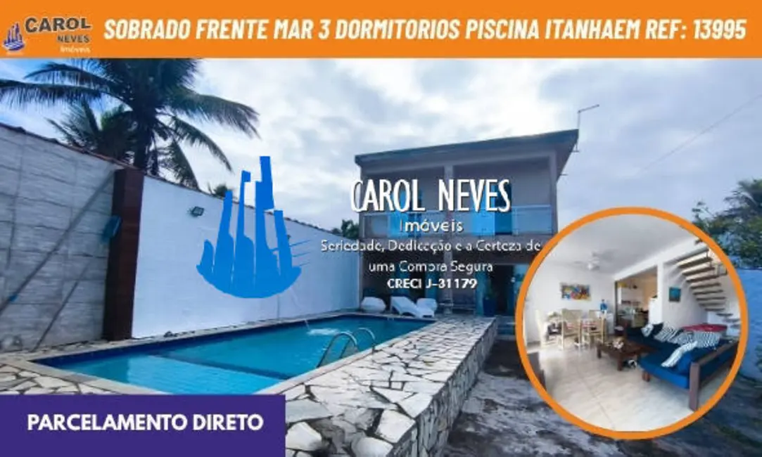 Foto 1 de Casa com 3 quartos à venda, 166m2 em Itanhaem - SP