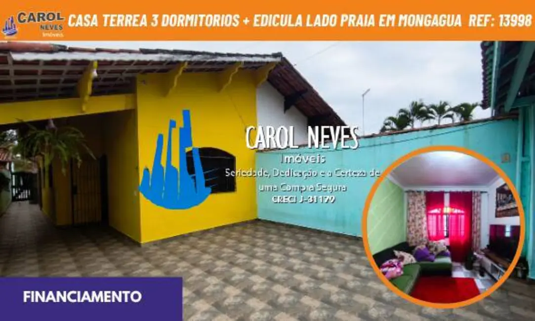 Foto 1 de Casa com 3 quartos à venda, 262m2 em Mongagua - SP