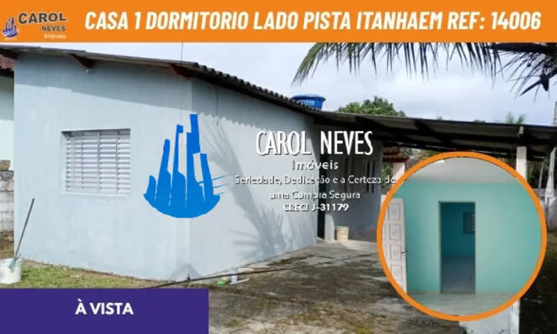 Foto 1 de Casa com 1 quarto à venda, 85m2 em Itanhaem - SP