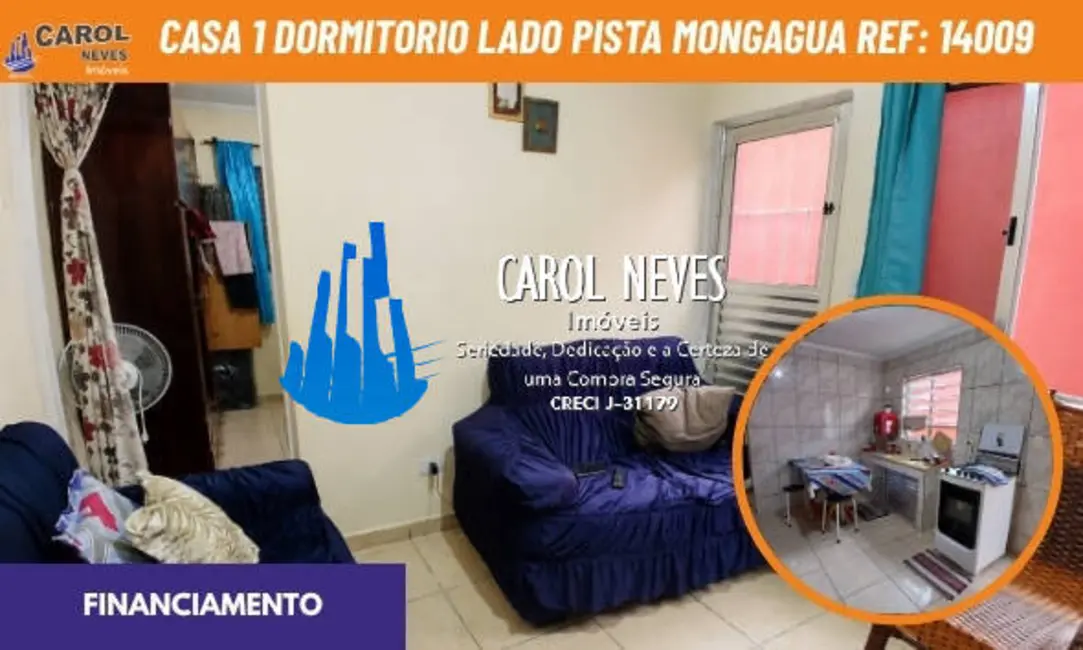 Foto 1 de Casa com 1 quarto à venda, 60m2 em Mongagua - SP