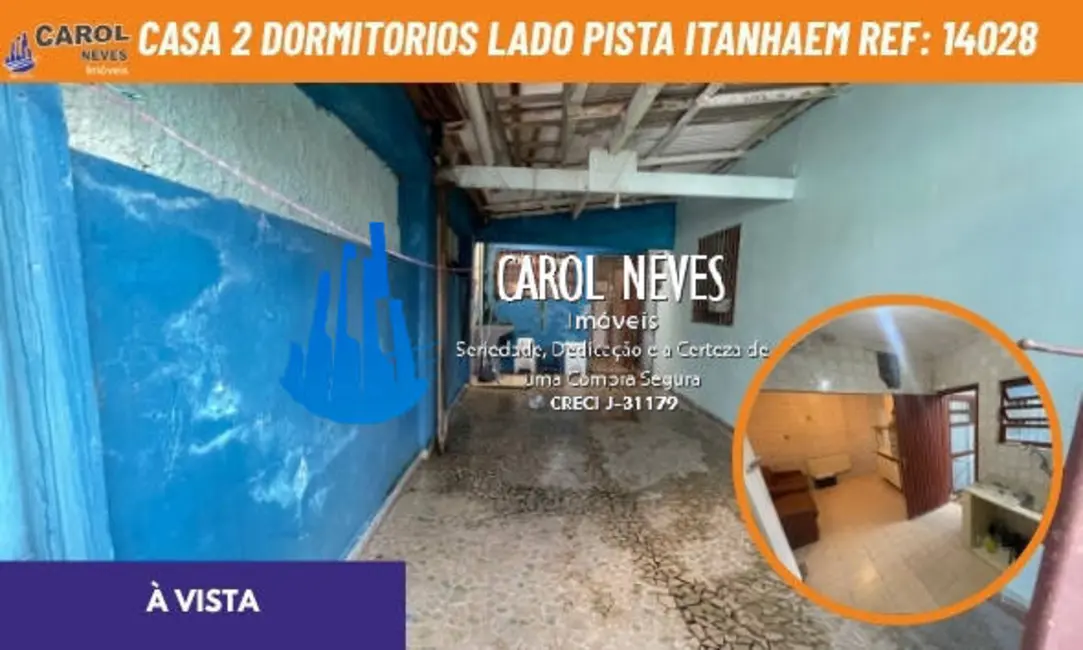 Foto 1 de Casa com 2 quartos à venda, 64m2 em Itanhaem - SP