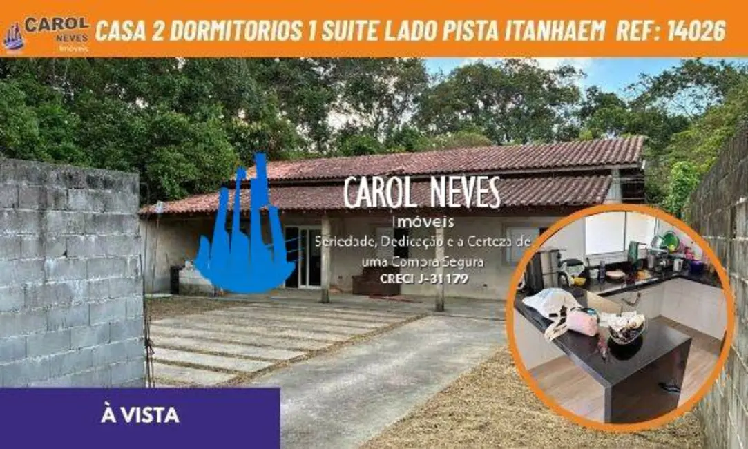 Foto 1 de Casa com 2 quartos à venda, 375m2 em Itanhaem - SP