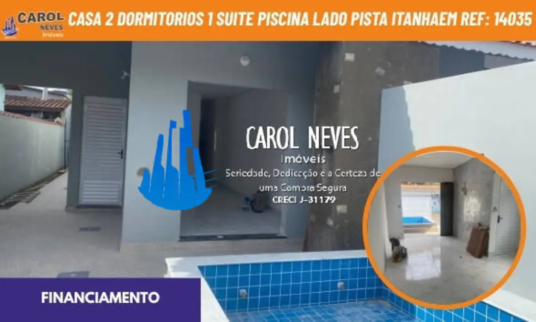 Casa com 2 quartos à venda, 63m2 em Itanhaem - SP - imagem 1 Foto 1 de Casa com 2 quartos à venda, 63m2 em Itanhaem - SP