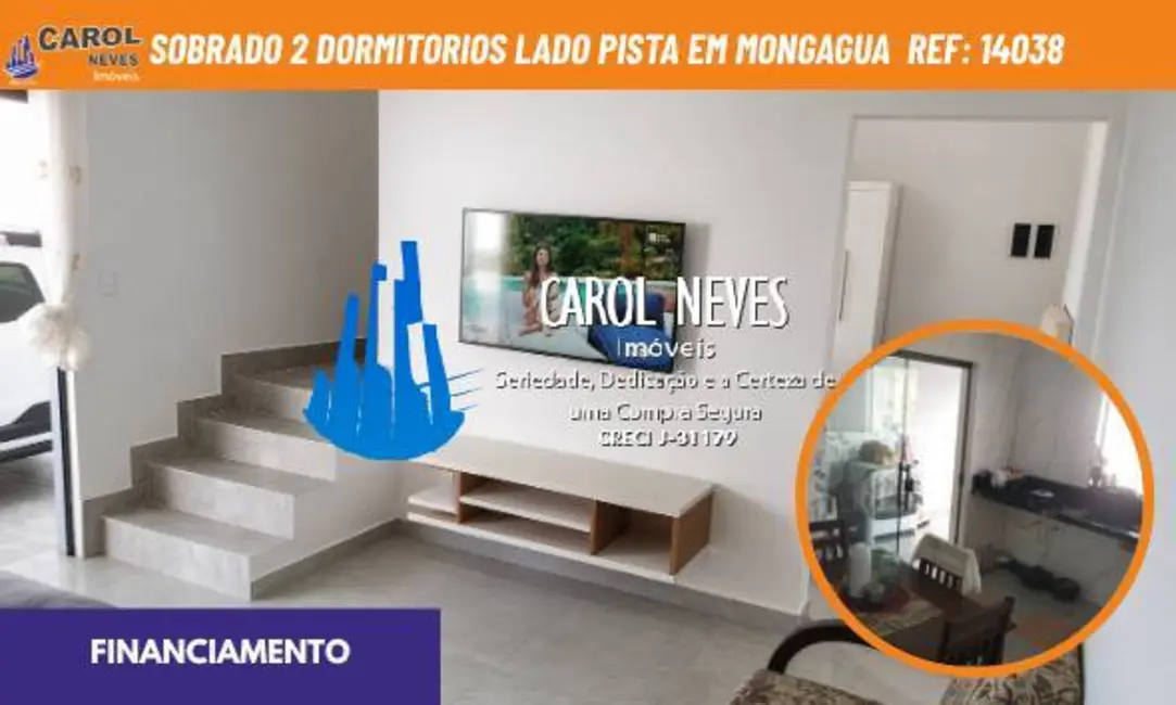 Foto 1 de Sobrado com 2 quartos à venda, 75m2 em Mongagua - SP