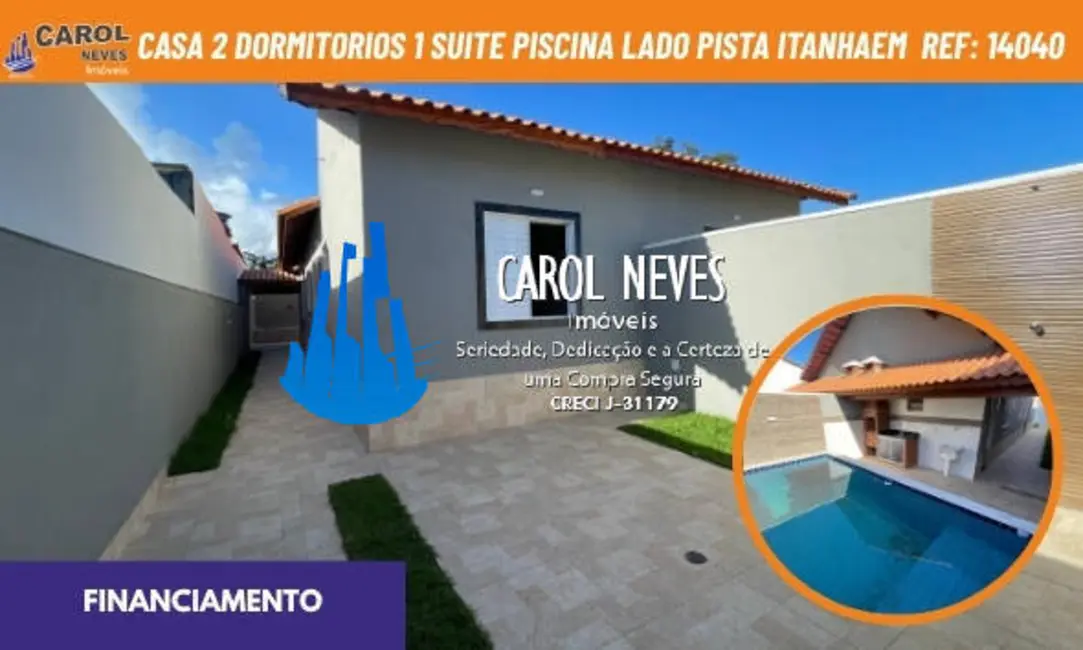 Casa com 2 quartos à venda, 75m2 em Itanhaem - SP - imagem 1 Foto 1 de Casa com 2 quartos à venda, 75m2 em Itanhaem - SP