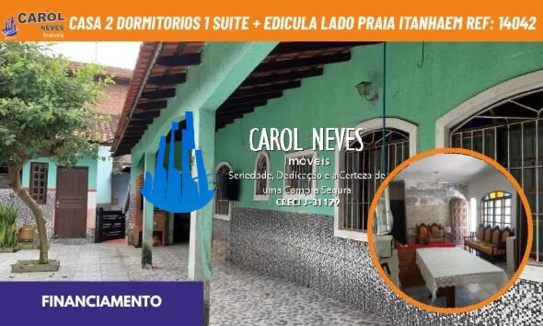 Foto 1 de Casa com 2 quartos à venda, 265m2 em Itanhaem - SP