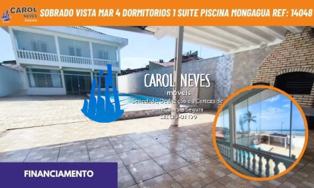 Foto 1 de Sobrado com 4 quartos à venda, 185m2 em Mongagua - SP